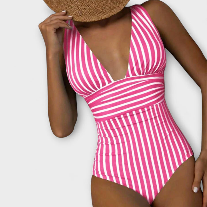 Aurora – Striped Swimsuit