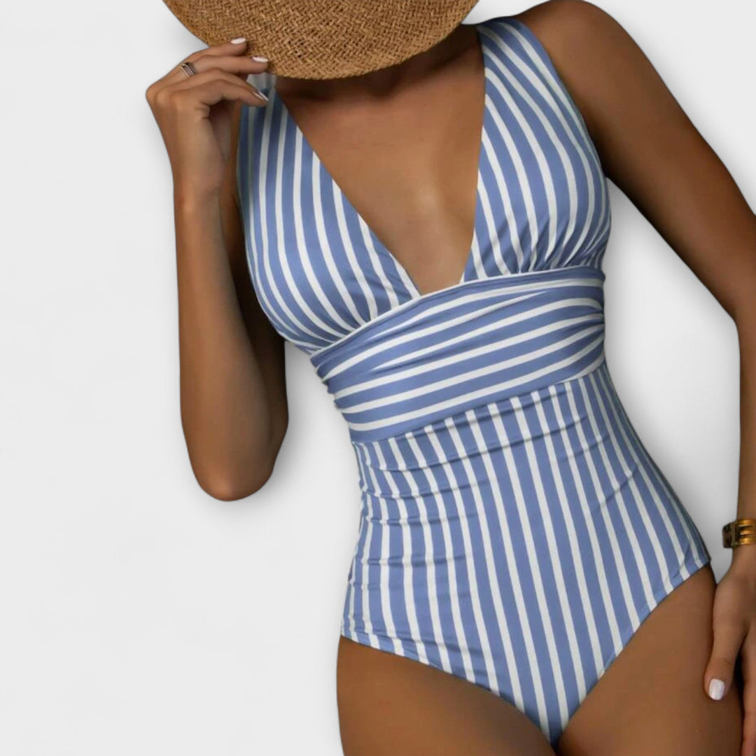 Aurora – Striped Swimsuit
