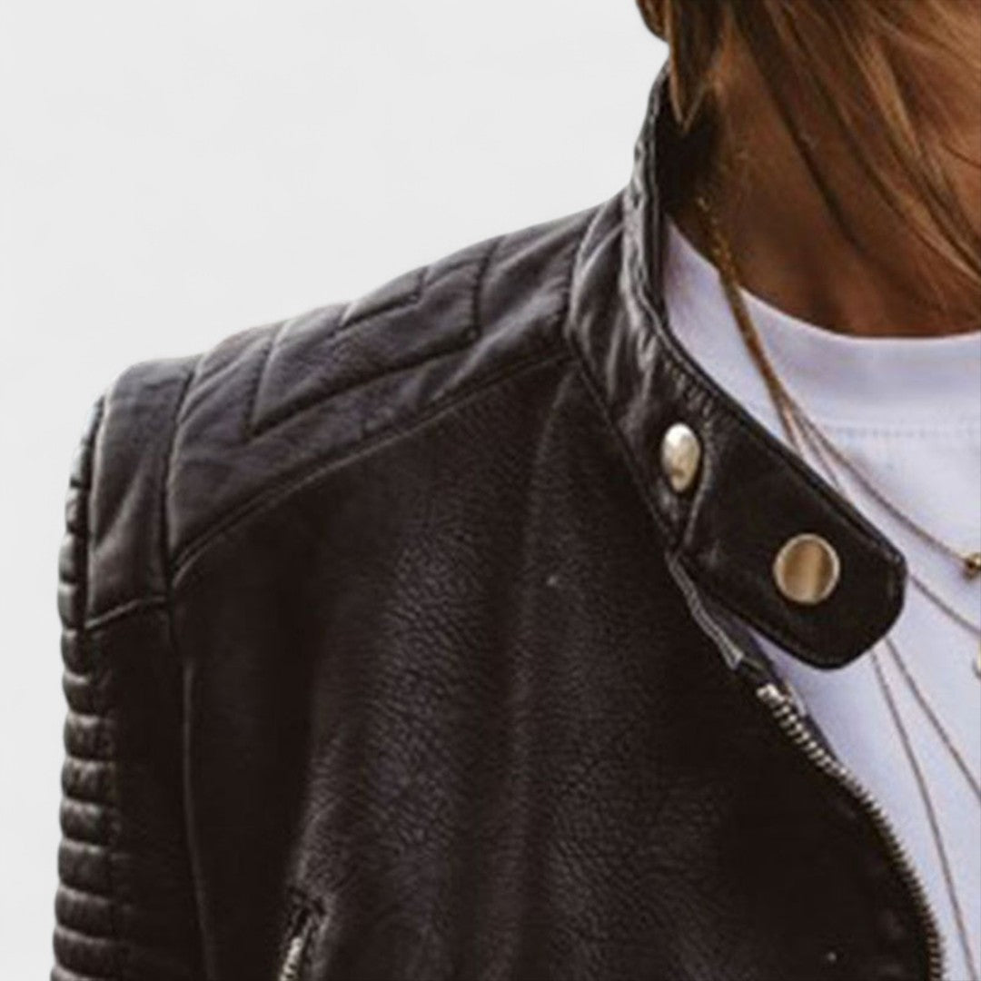 Nora – Elegant Leather Jacket