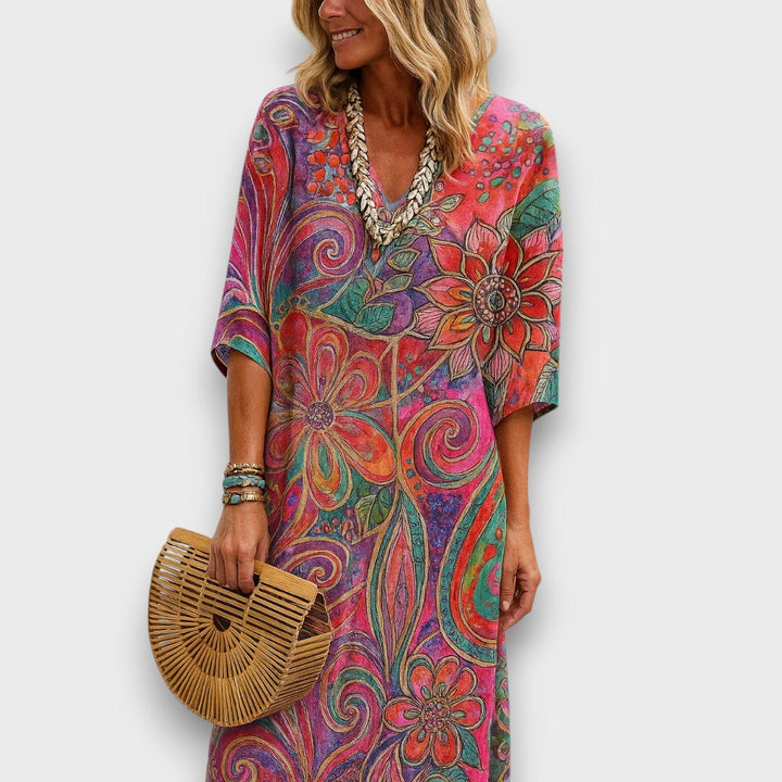 Niamh – Kaftan with Bohemian Pattern