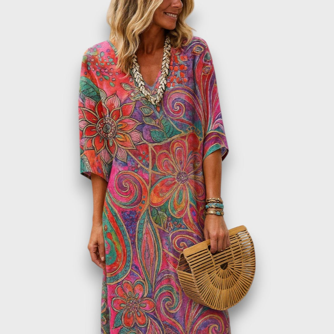 Niamh – Kaftan with Bohemian Pattern