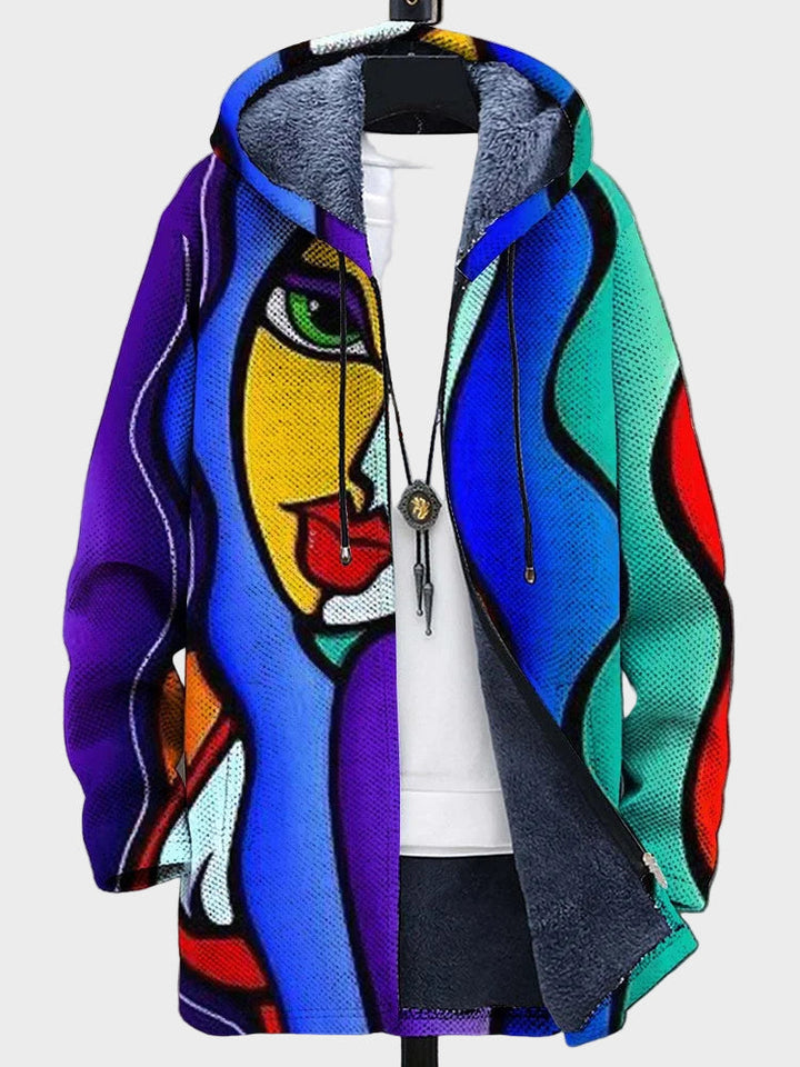 Amara – Luxury Art-Inspired Cardigan