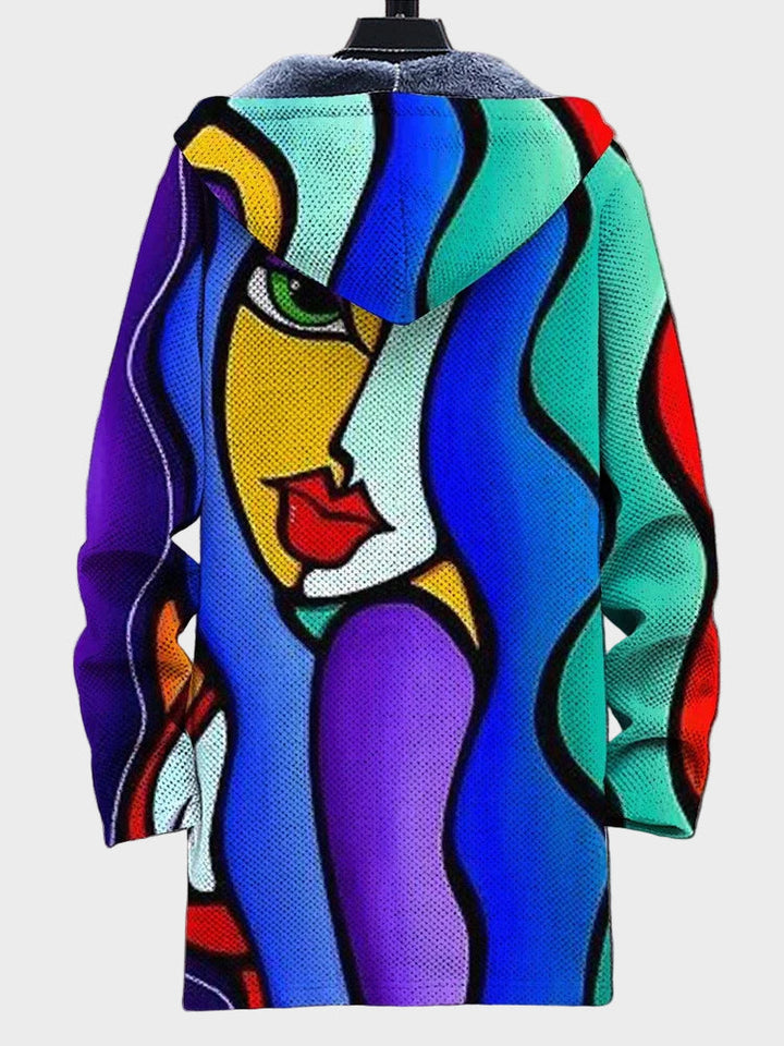 Amara – Luxury Art-Inspired Cardigan