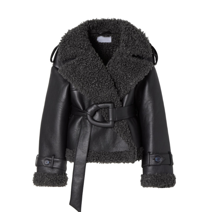 Aoife – Belted Sheepskin Coat