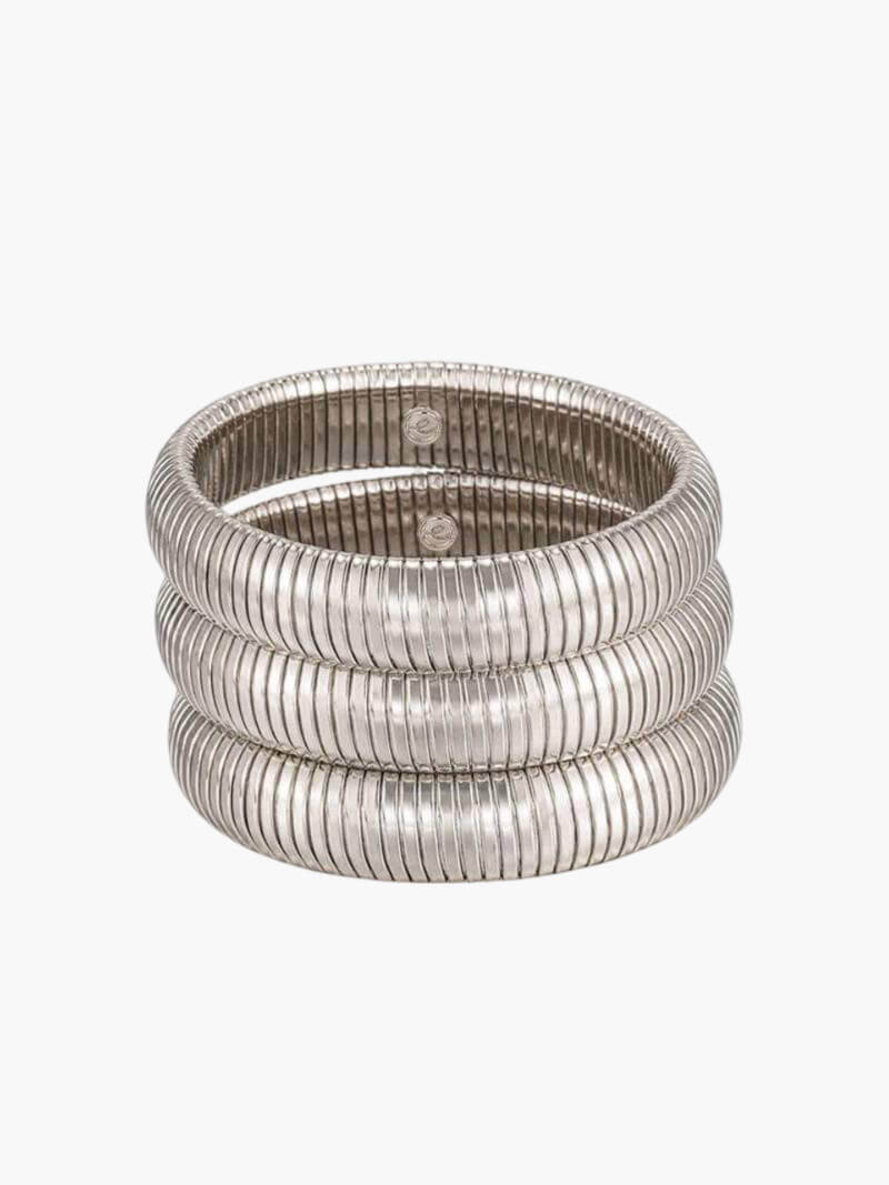 Ribbed Gold Bracelet