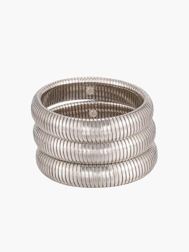 Ribbed Gold Bracelet