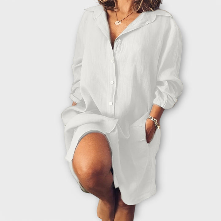 Caoimhe – Casual Linen Blouse
