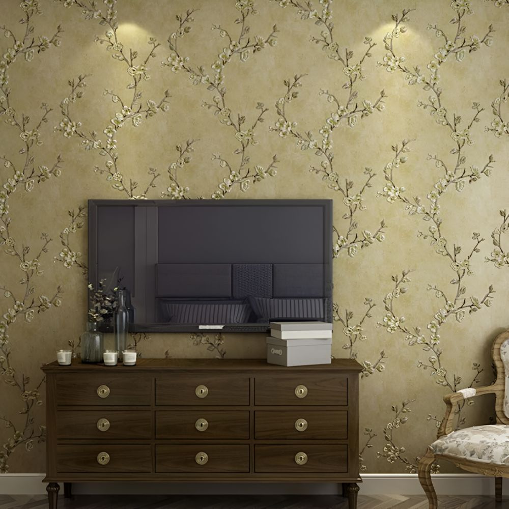 Self-Adhesive Floral Wallpaper