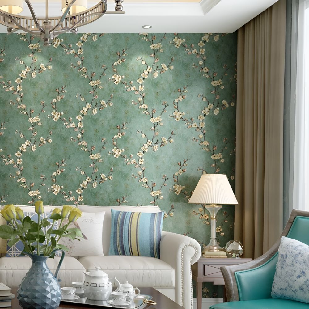 Self-Adhesive Floral Wallpaper