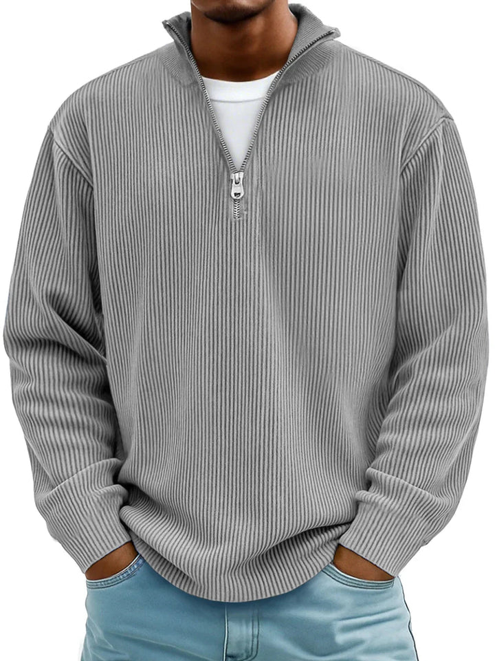 Luka – Premium Ribbed Half-Zip Sweater