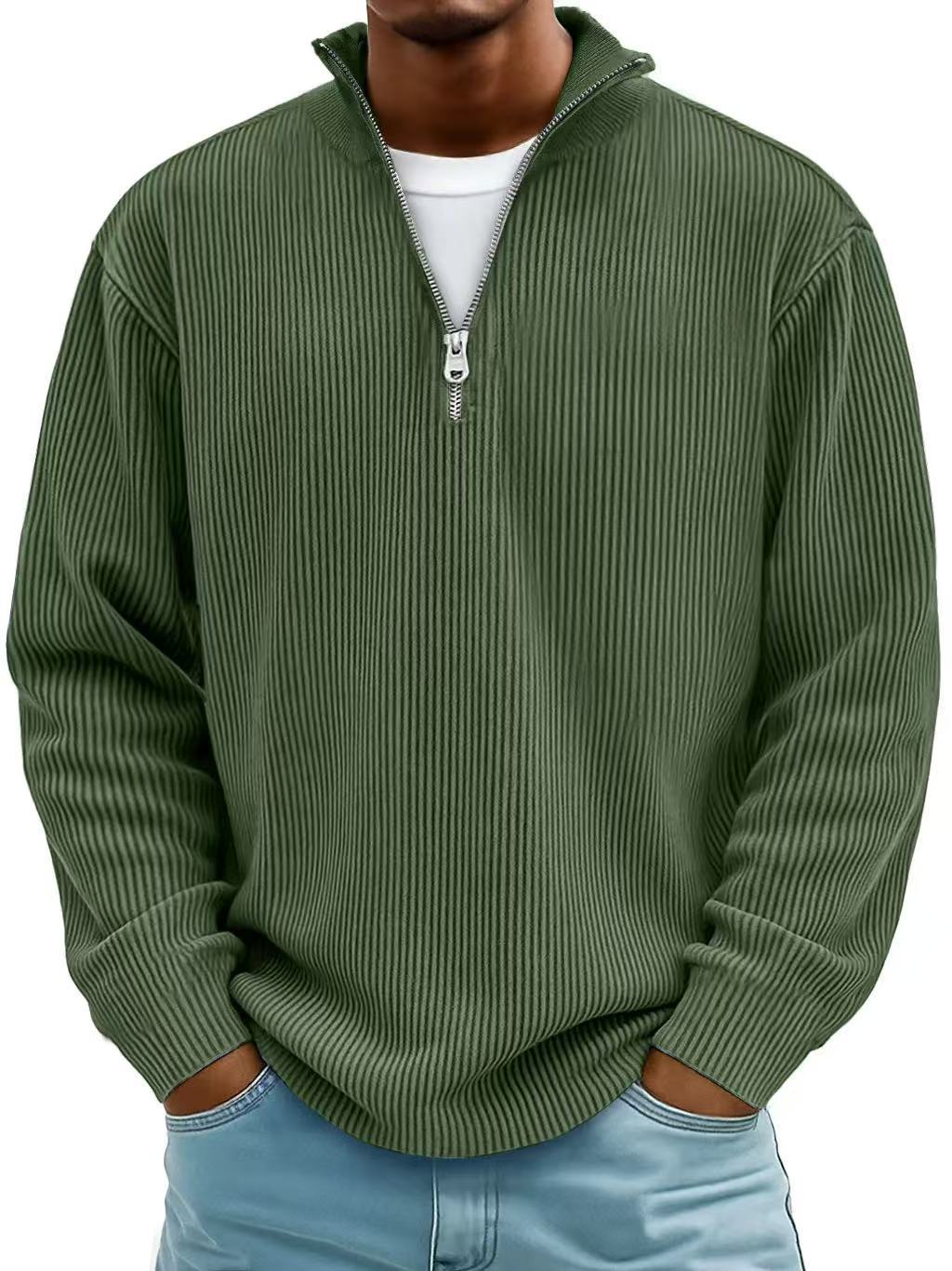 Luka – Premium Ribbed Half-Zip Sweater