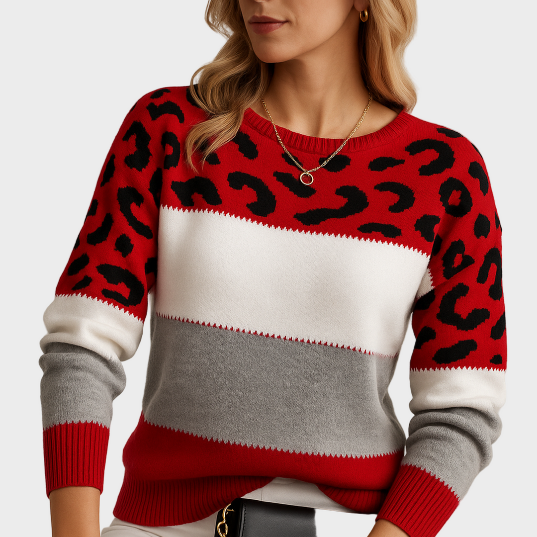 Romanka – Leopard Elegance Sweater