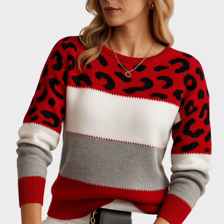 Romanka – Leopard Elegance Sweater