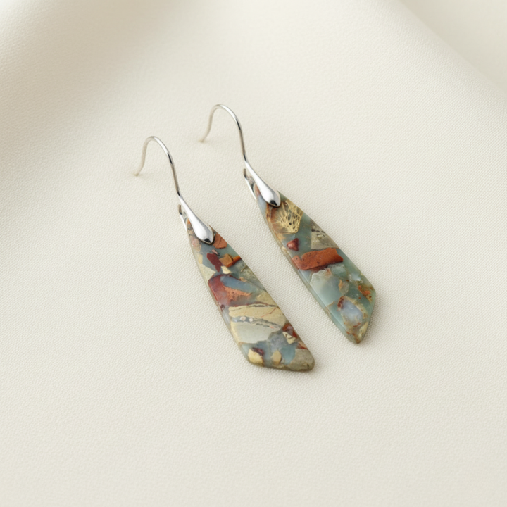 Vintage Natural Stone Earrings