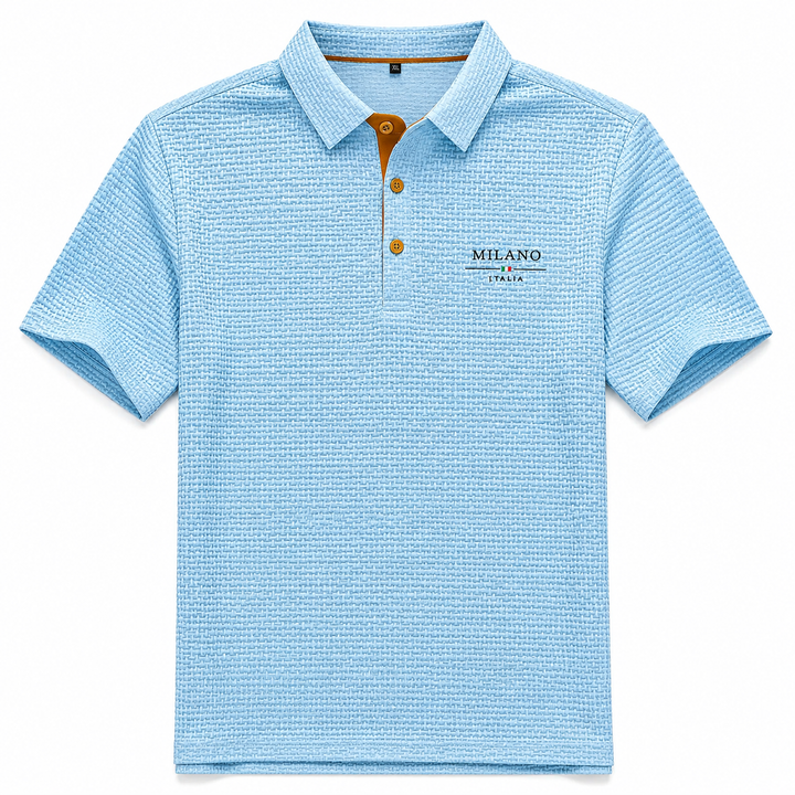 Milano – Men's Textured-Pattern Polo Shirt
