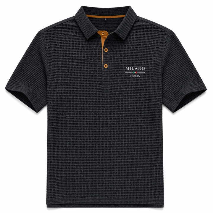 Milano – Men's Textured-Pattern Polo Shirt