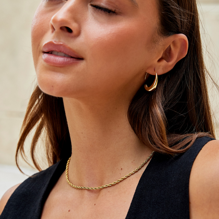 Round Drop Earrings