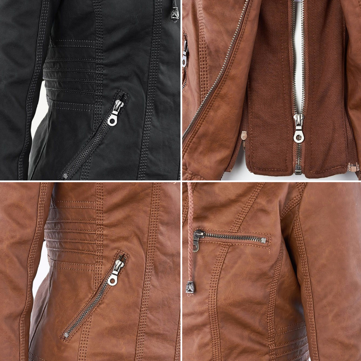 Monika – Elegant Leather Jacket