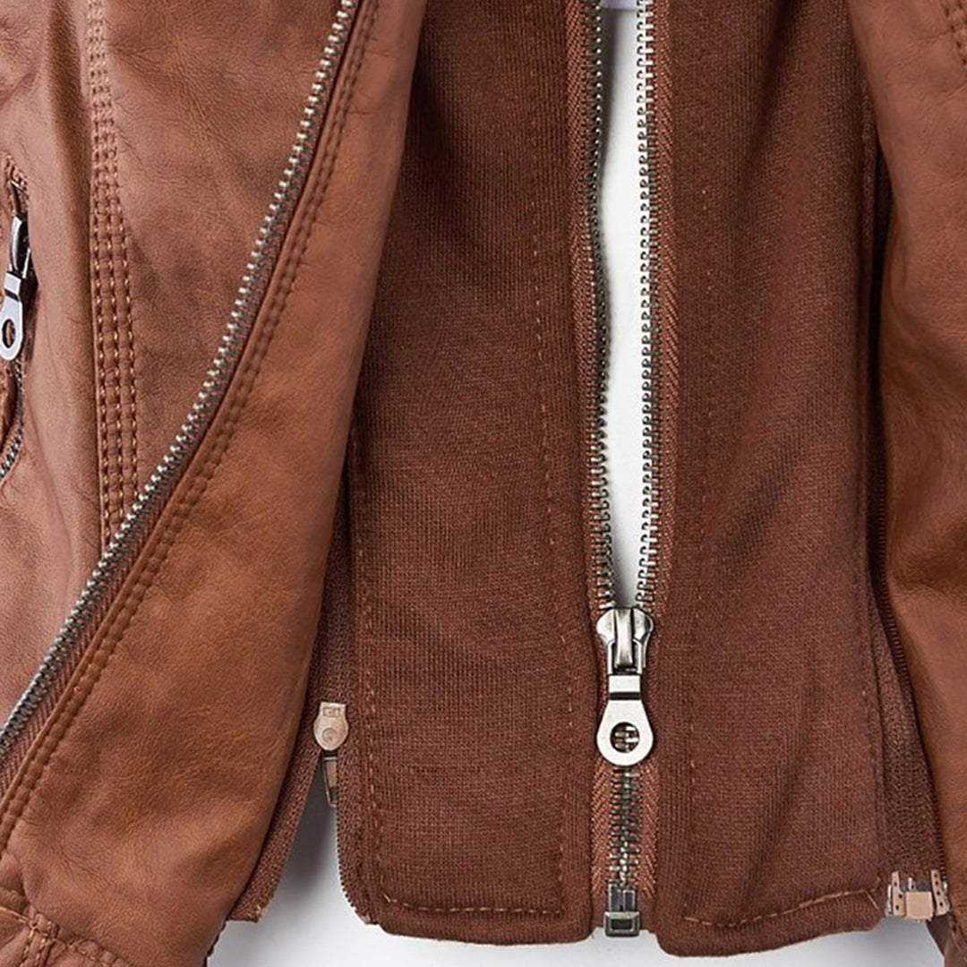 Monika – Elegant Leather Jacket