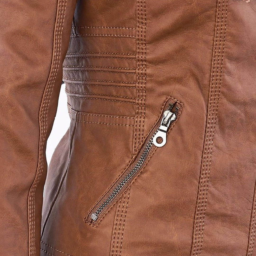 Monika – Elegant Leather Jacket