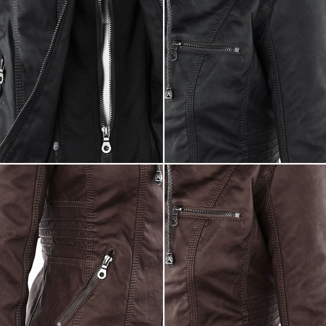 Monika – Elegant Leather Jacket