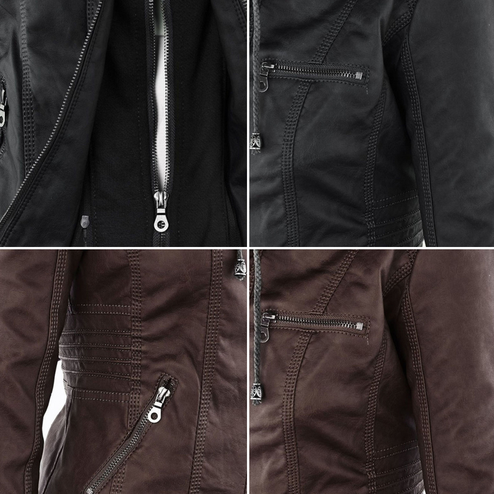 Monika – Elegant Leather Jacket