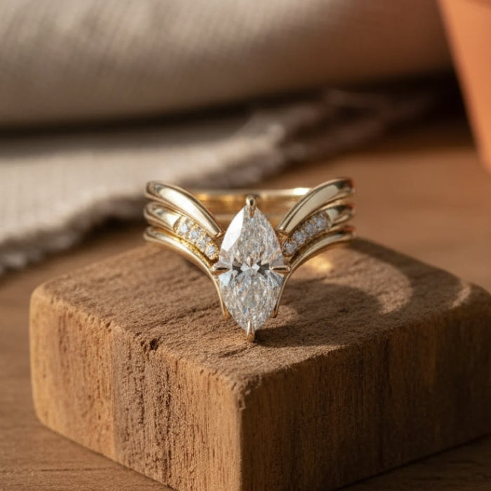 Gold Drop Ring