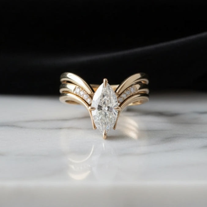 Gold Drop Ring