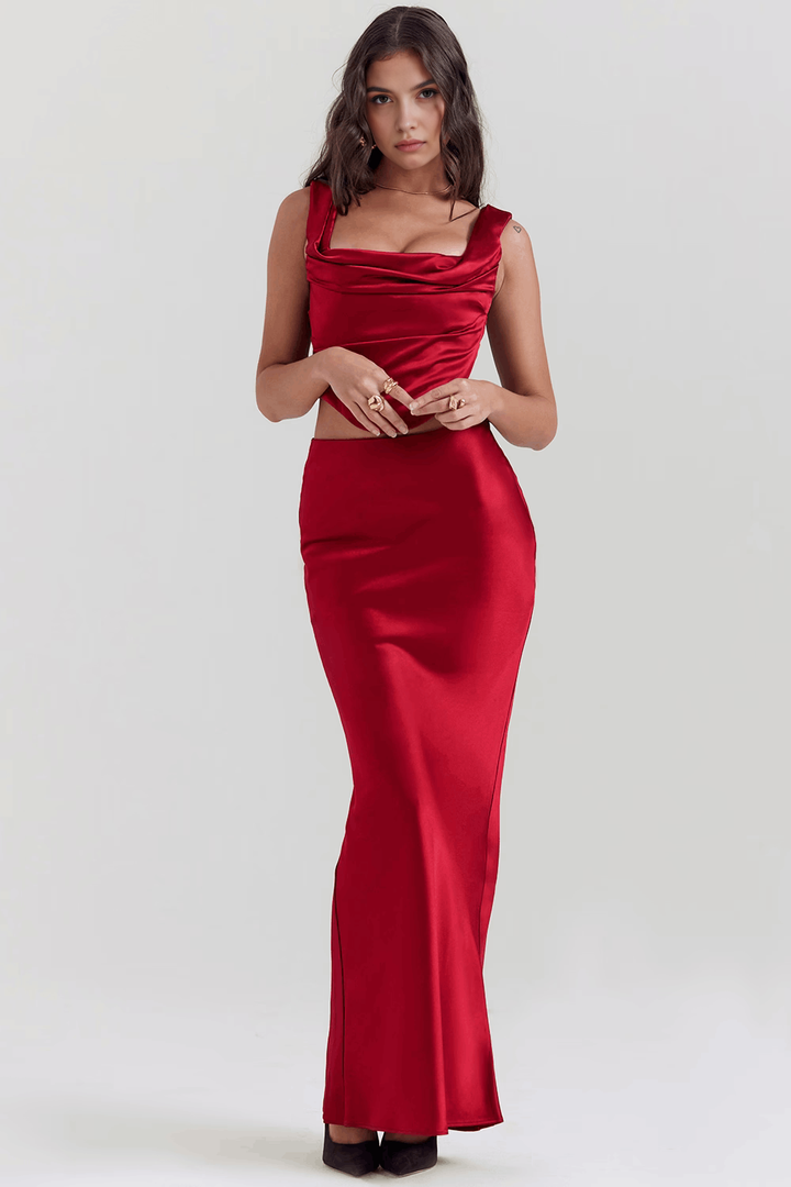 Aoibhinn – Dress with Cutout and Slit