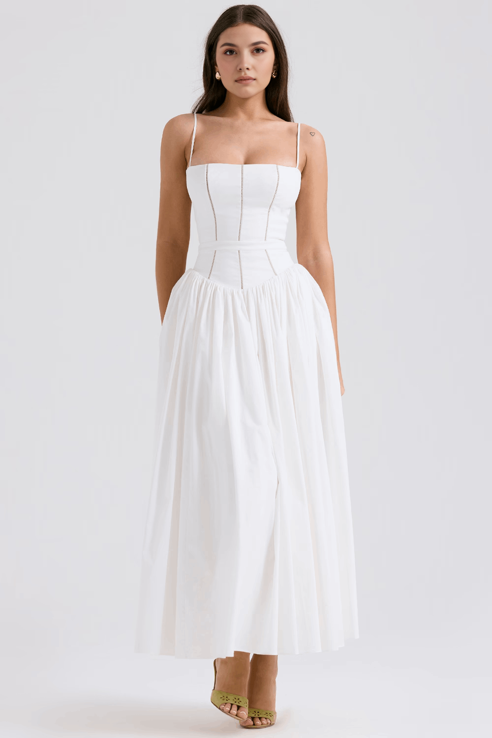 Saoirse – Floral Maxi Dress with Thin Straps