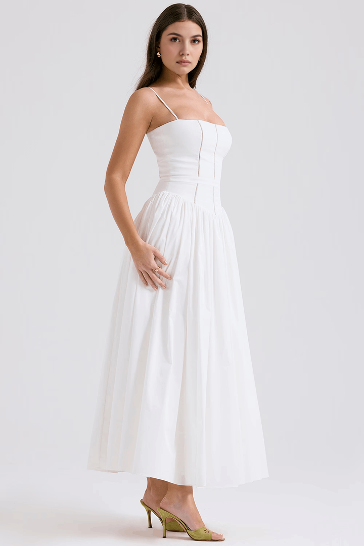 Saoirse – Floral Maxi Dress with Thin Straps