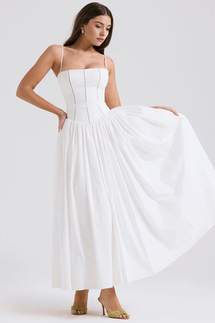 Saoirse – Floral Maxi Dress with Thin Straps