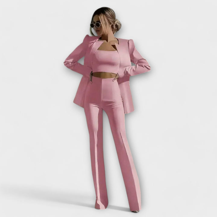 Aoife – Elegant 3-Piece Set (Blazer, Top, Trousers)