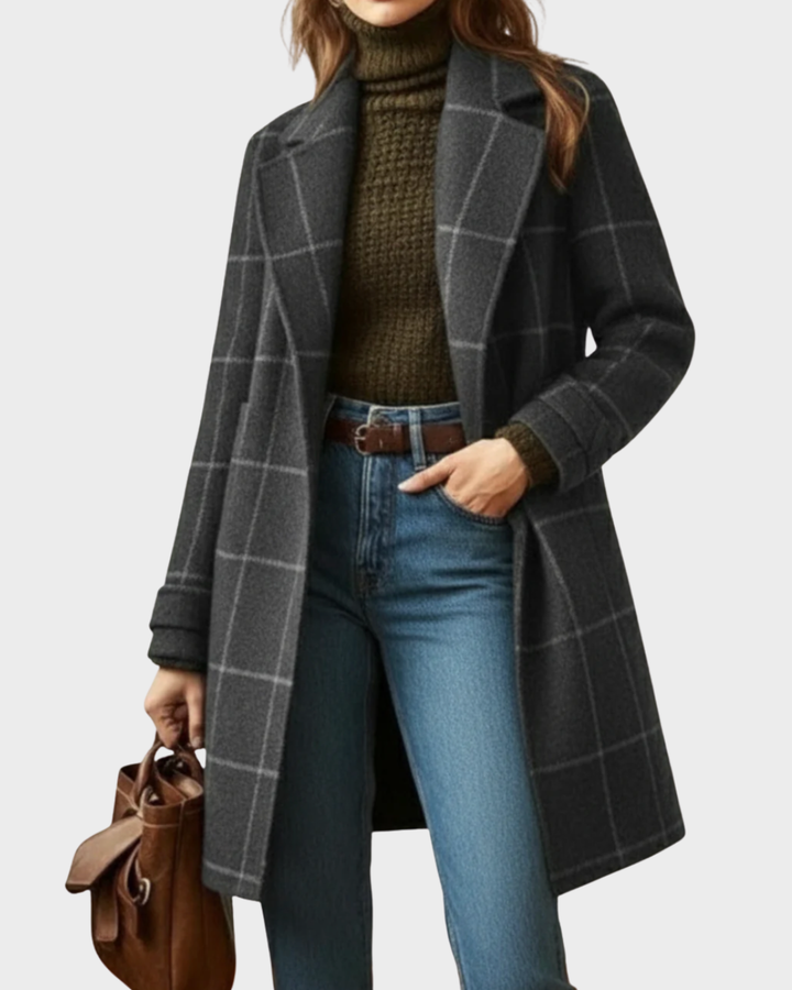 Fiona – Classic Checked Coat