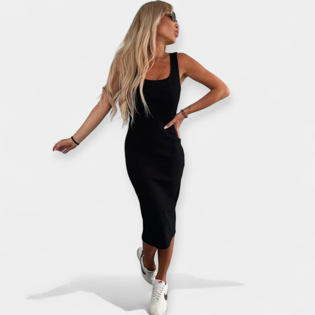 Niamh – Midi Dress and Bomber Jacket Set
