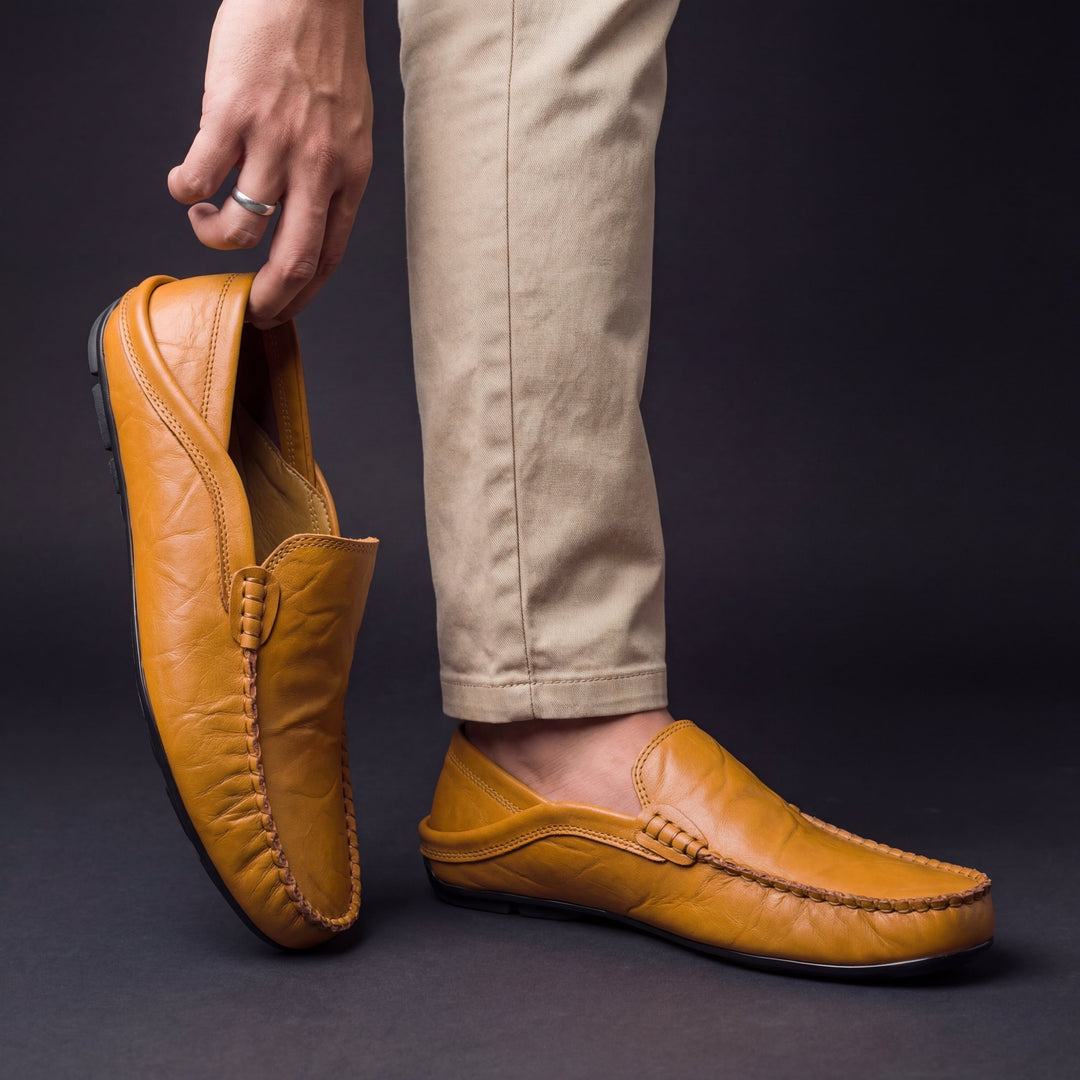 Cathal – Leather Moccasins