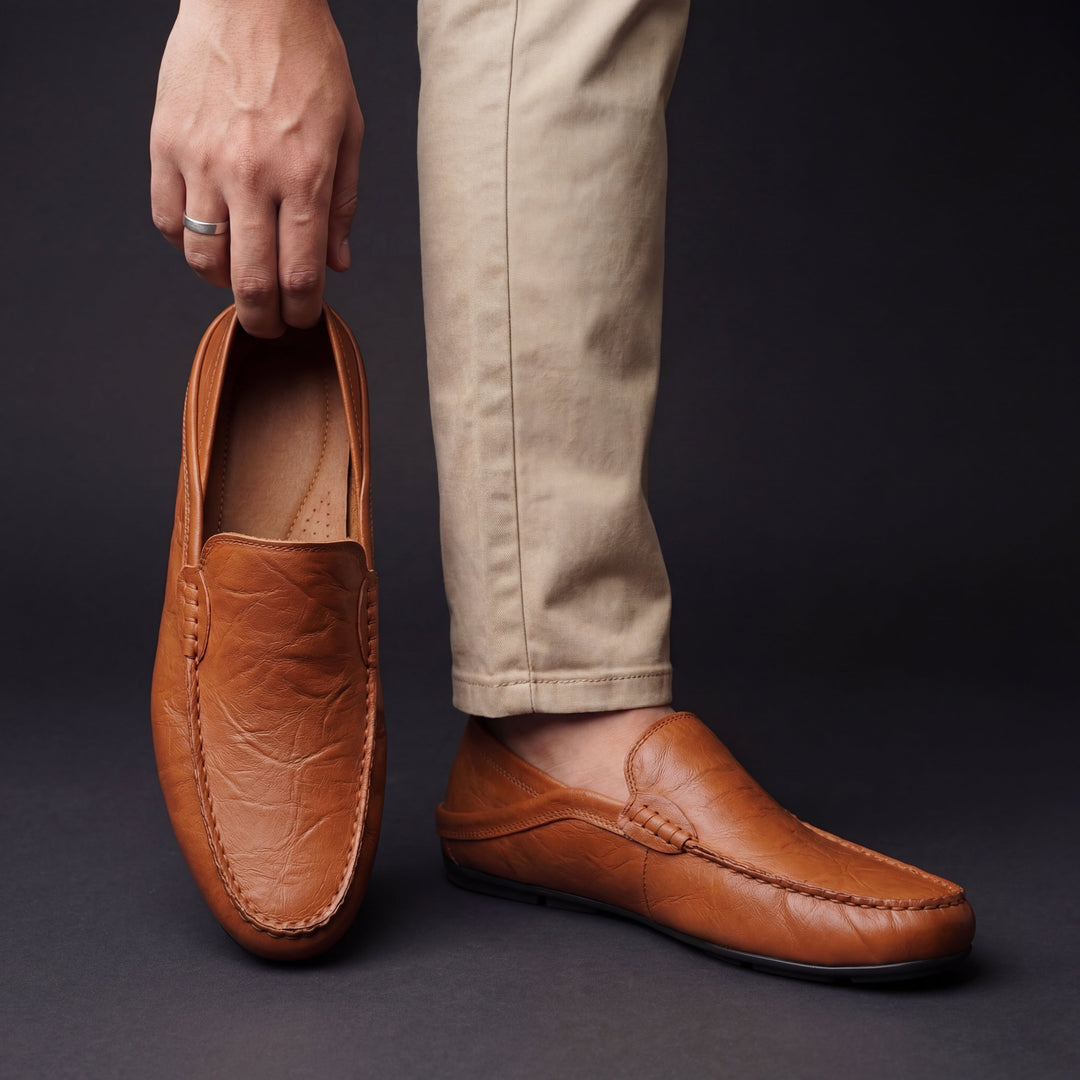 Cathal – Leather Moccasins