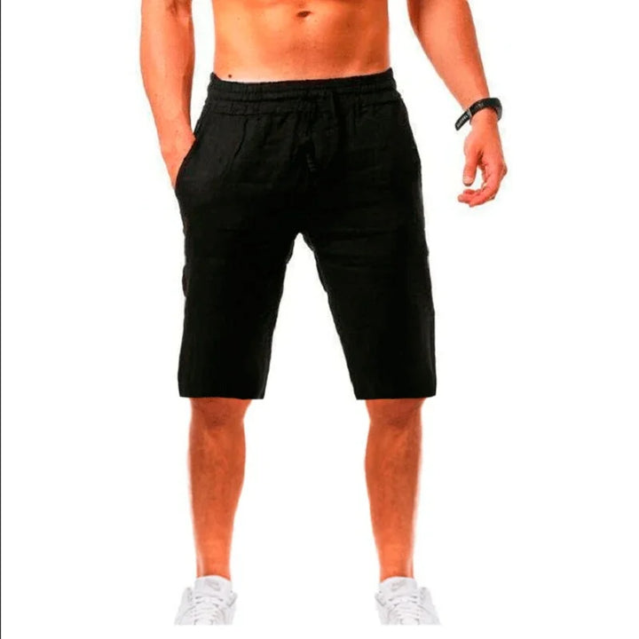 Petr – Cotton-Linen Shorts with a Comfortable Length