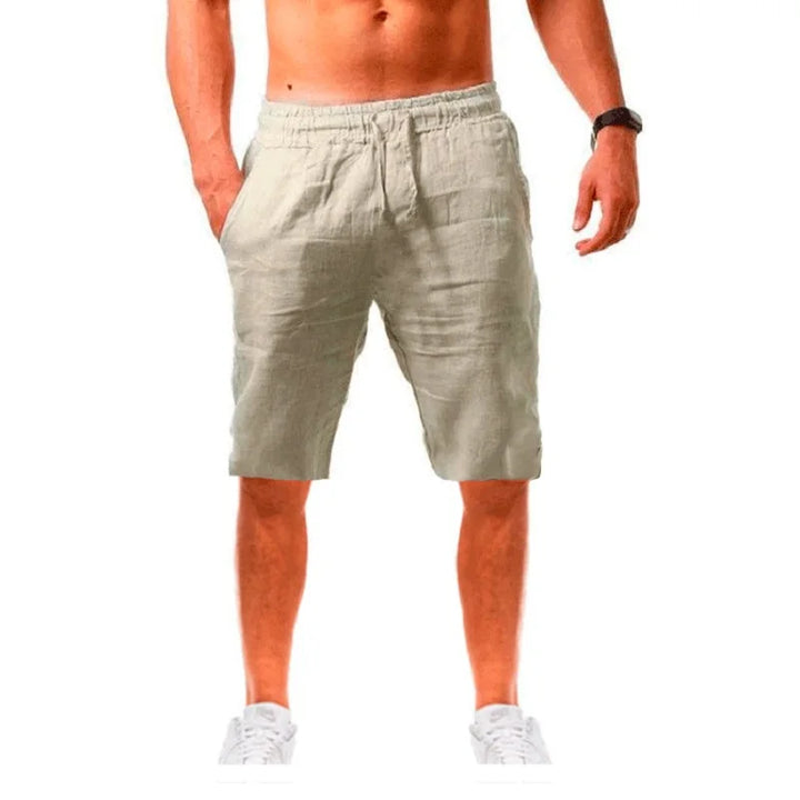 Petr – Cotton-Linen Shorts with a Comfortable Length