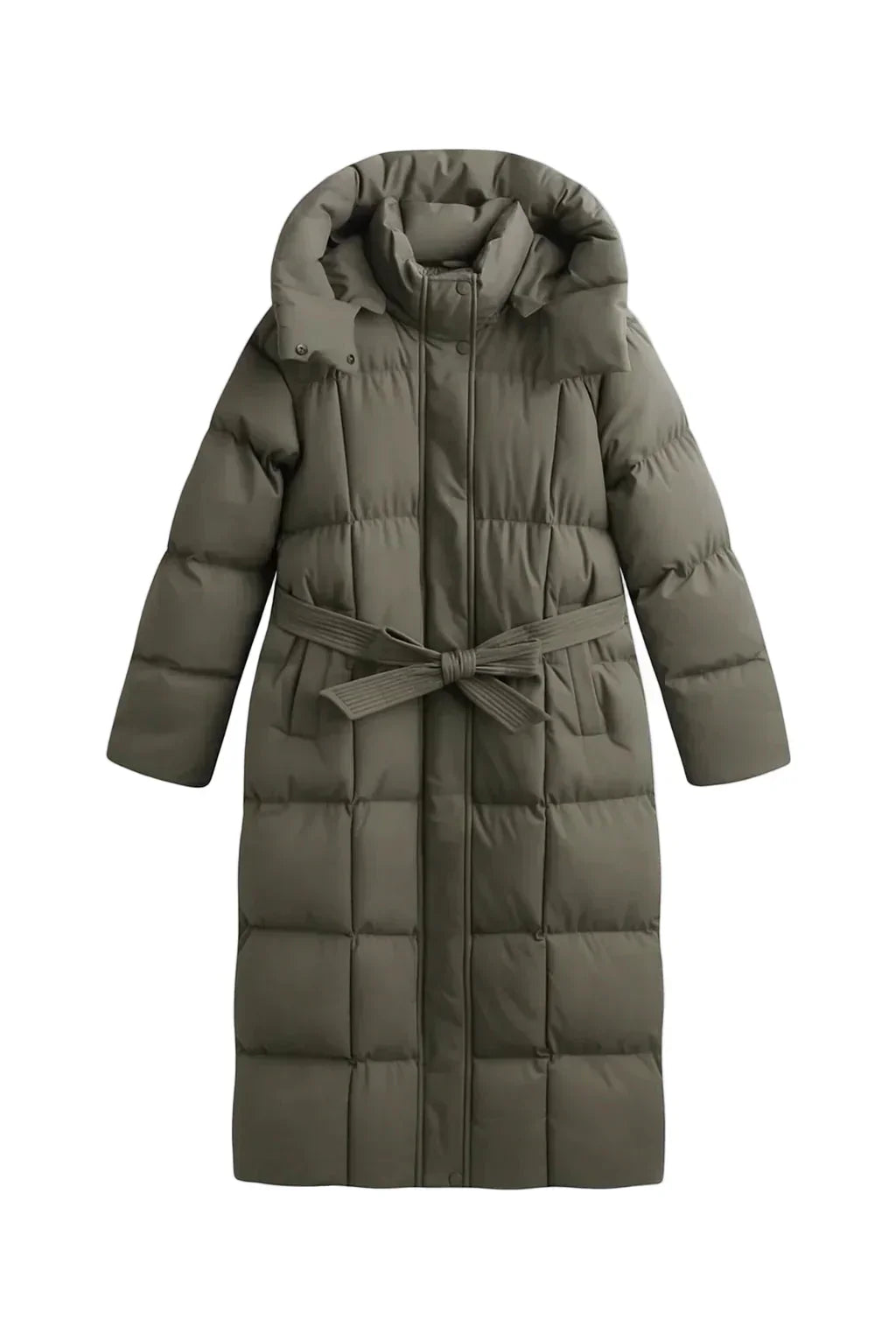 Carmen – Long Belted Puffer Jacket