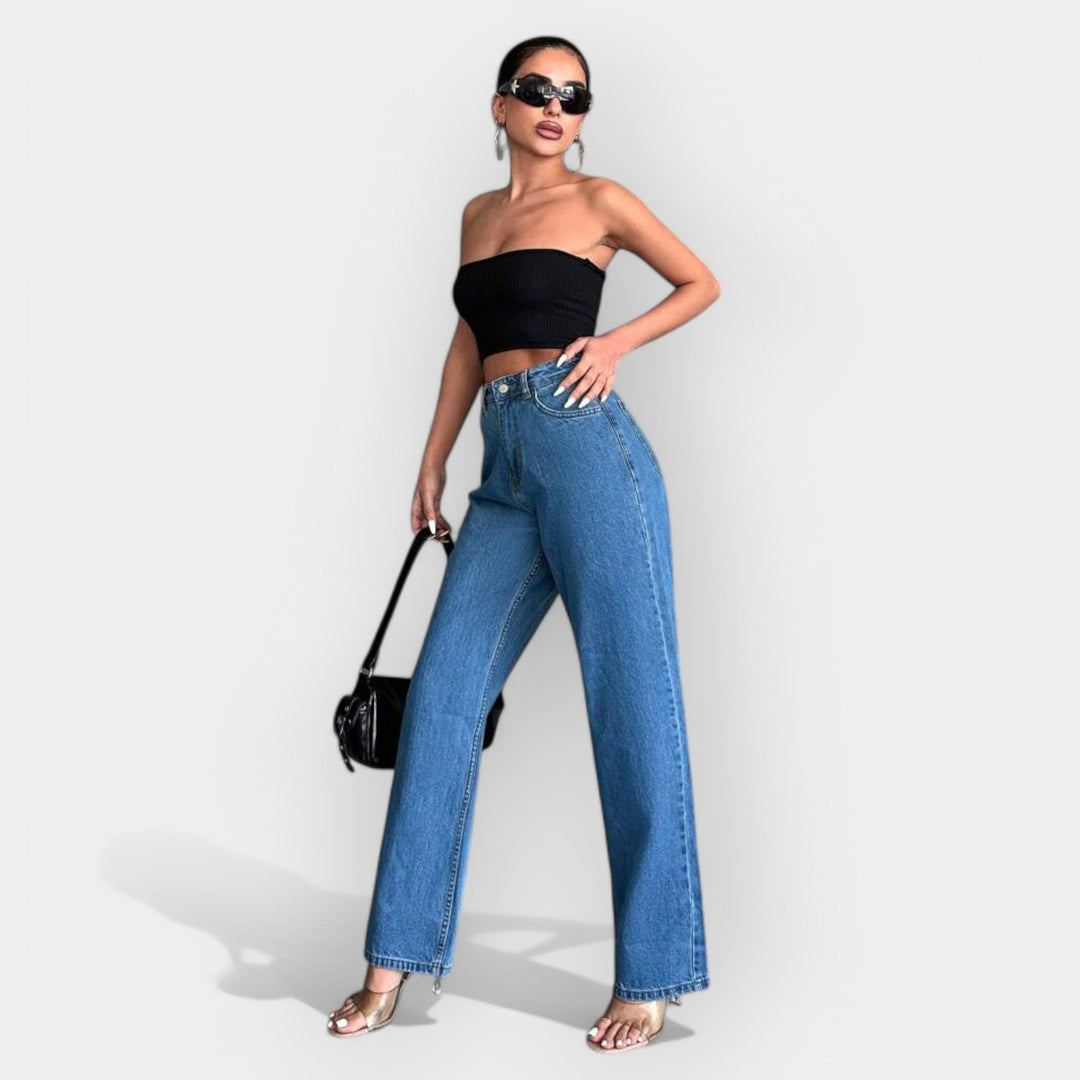 Sadhbh – High-Waisted Wide-Leg Jeans