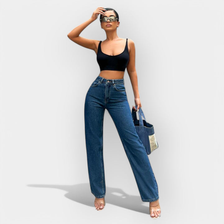 Sadhbh – High-Waisted Wide-Leg Jeans