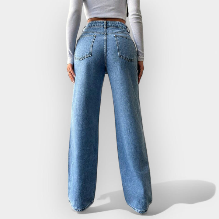 Sadhbh – High-Waisted Wide-Leg Jeans