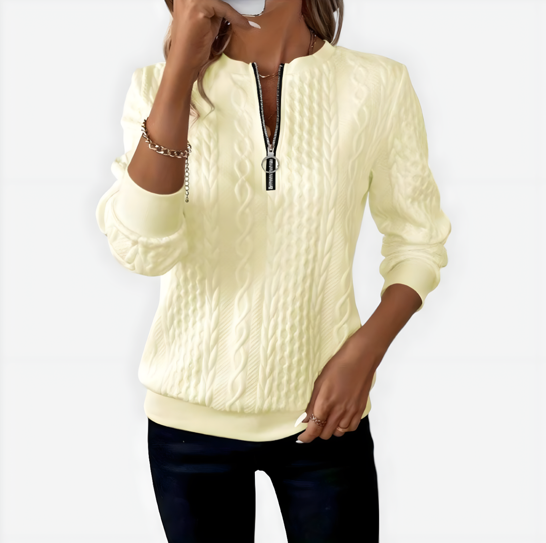 Annabelle – Florence Knitted Zip Cardigan