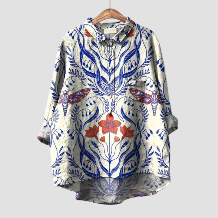 Ciara – Playful Dog-Print Top