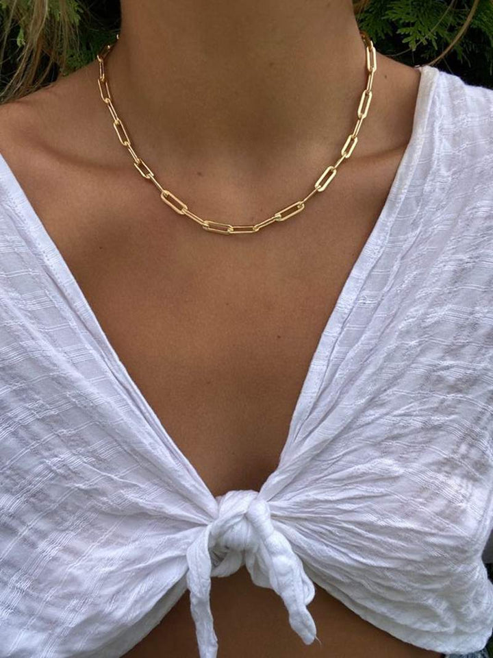 Gold Knot Chain Necklace