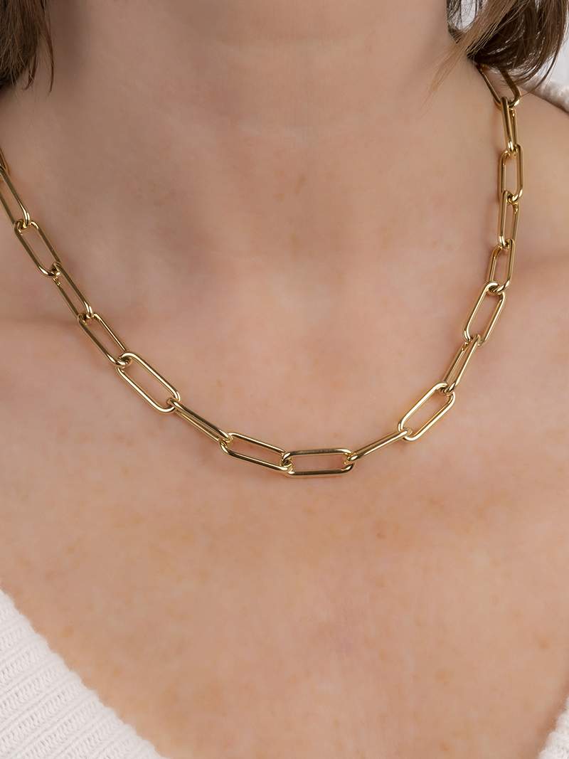 Gold Knot Chain Necklace