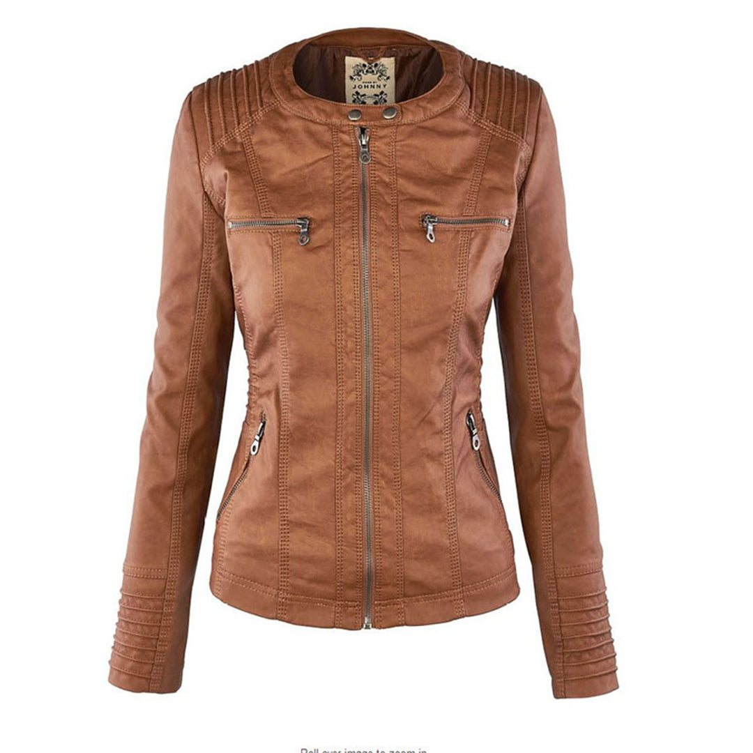 Monika – Elegant Leather Jacket