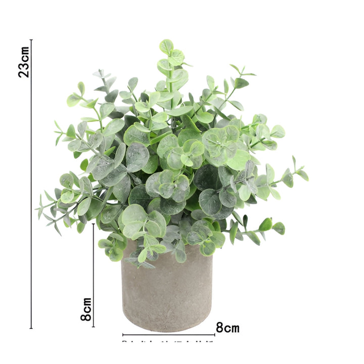 Artificial Plants in Modern Pots (Set of 3)