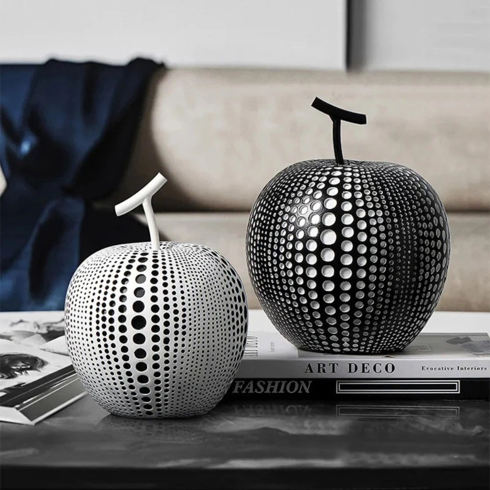 Decorative Apple with Perforated Pattern